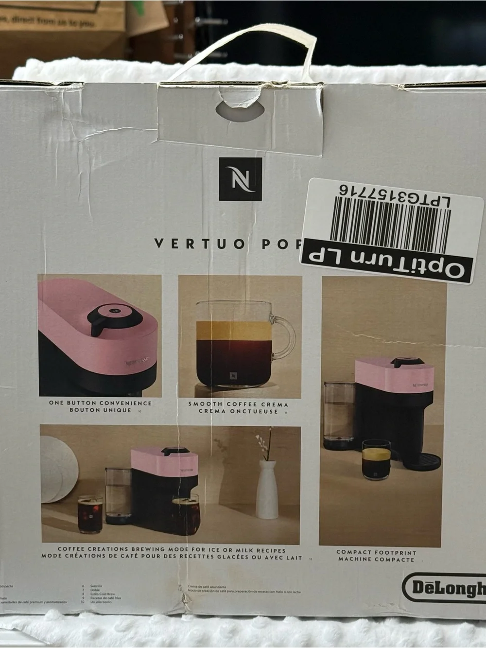 Nespresso Limited Edition Vertuo Pop + Pink Coffee and Espresso Machine